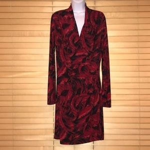 Norma Kamali Faux Wrap Midi Dress